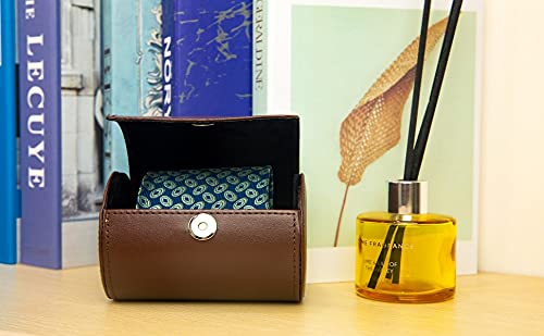 WAJJ Necktie Travel Case, Tie Anti-Wrinkle Organizer Box (Brown) - Image 4
