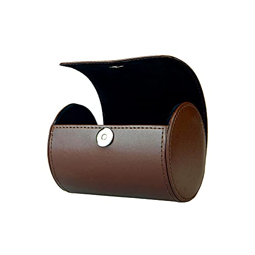 WAJJ Necktie Travel Case, Tie Anti-Wrinkle Organizer Box (Brown) - Image 1