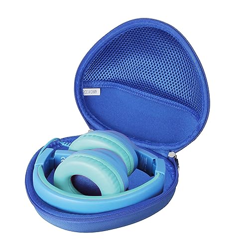 adada Hard Travel Case for iClever HS19 / iClever BTH12 Kids Headphones (Blue) - Image 1