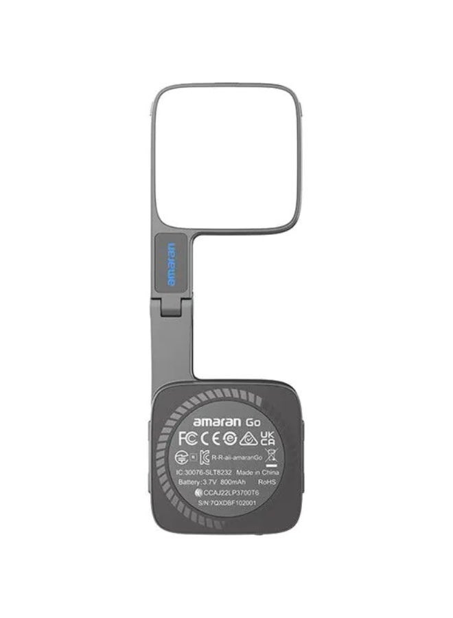 Amaran GO Mini Folding LED Light for Smartphones, MagSafe Compatible, (Charcoal) - Image 2