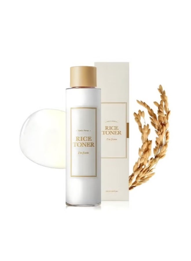 آي أم فروم تونر الأرز، تونر حليبي لبشرة متألقة، 77.78% أرز كوري، خلاصة متألقة مع نياسيناميد، مرطب للبشرة الحساسة والجافة والباهتة والمختلطة، نباتي، خالٍ من العطور، بشرة زجاجية 150 مل - Image 1