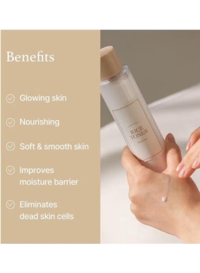 آي أم فروم تونر الأرز، تونر حليبي لبشرة متألقة، 77.78% أرز كوري، خلاصة متألقة مع نياسيناميد، مرطب للبشرة الحساسة والجافة والباهتة والمختلطة، نباتي، خالٍ من العطور، بشرة زجاجية 150 مل - Image 3