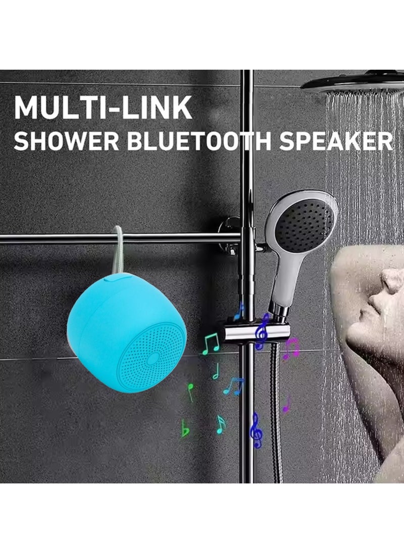 WISHWIND Travel Tune Portable Bluetooth Speaker | 4D Surround Sound | Waterproof & Shockproof | 24H Battery | Hands-Free Calling | Travel-Friendly Wireless Speaker (Blue)  - Image 4