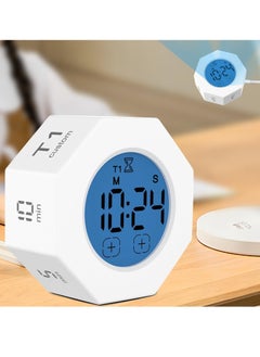 Pomodoro Timer, Gravitational Flip Focus Timer, Custom Countdown Time Mute and Adjustable Sound Alert, Octagonal Productivity Timer Cube, for Office ADHD Study Yoga