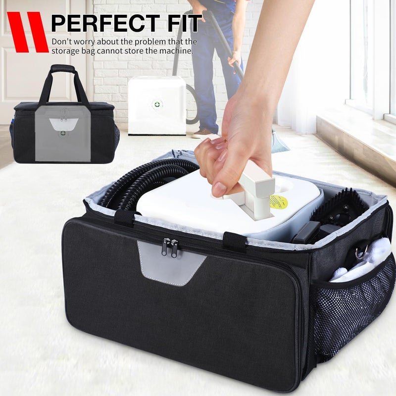 YUMTIM Carry Bag Compatible with Dupray Neat Steam Cleaner, Dupray Neat Steamer for Floors Storage Organizer Adjustable Storage Bag for Steam Cleaner with Extra Pockets, Black - Image 4