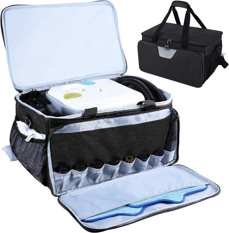 YUMTIM Carry Bag Compatible with Dupray Neat Steam Cleaner, Dupray Neat Steamer for Floors Storage Organizer Adjustable Storage Bag for Steam Cleaner with Extra Pockets, Black - Image 1