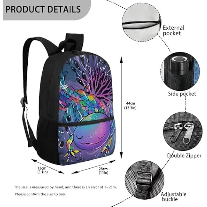 rayihni Backpack for Kids Girls Secondary School Bags Children Bookbag 17 inch Primary Book Bag Student - Image 4