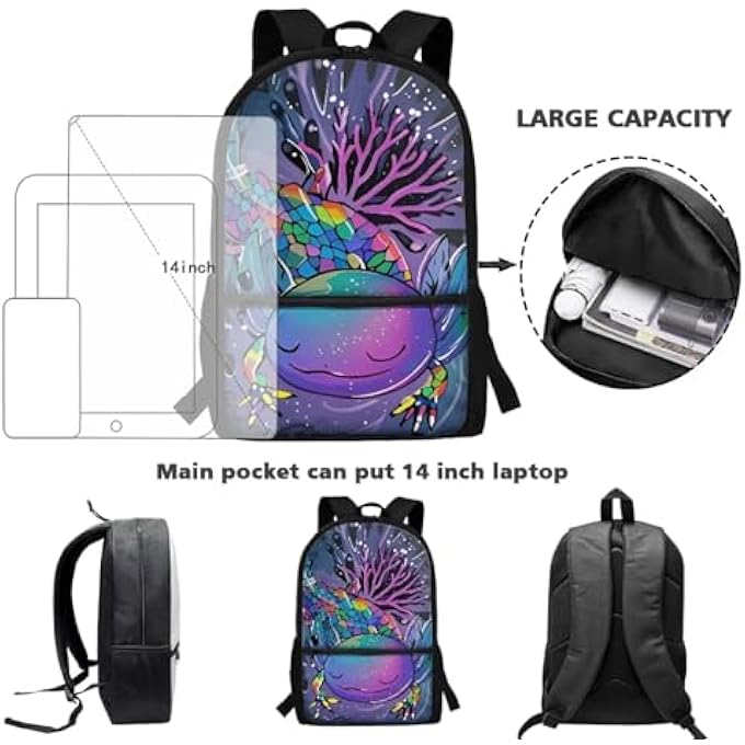 rayihni Backpack for Kids Girls Secondary School Bags Children Bookbag 17 inch Primary Book Bag Student - Image 5