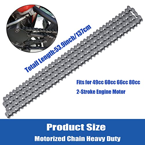 Podoy 415H Motorized Chain 110L Dirt Bike Chain Heavy Duty for 80cc 49cc 60cc 66cc 2 Stroke Engine Motorized Bike Chain High Power Racing Parts - Image 2