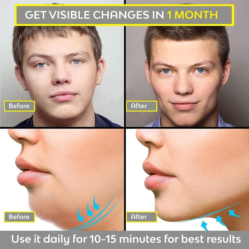 Hemiza Jawline Exerciser Jaw, Face, and Neck Exerciser - Define Your Jawline, Slim and Tone Your Face, Look Younger and Healthier - Helps Reduce Stress and Craving (multi) - Image 3