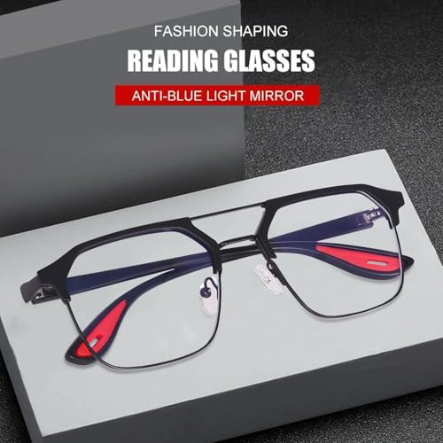 IFLASH Zero Power Computer Bluelight Blocking Glasses For Men and Women | Blue Cut Computer Glasses | Anti Glare, Lightweight & Blocks Harmful Rays | Full Rim Square Glasses (Grey - Clear) - Image 3