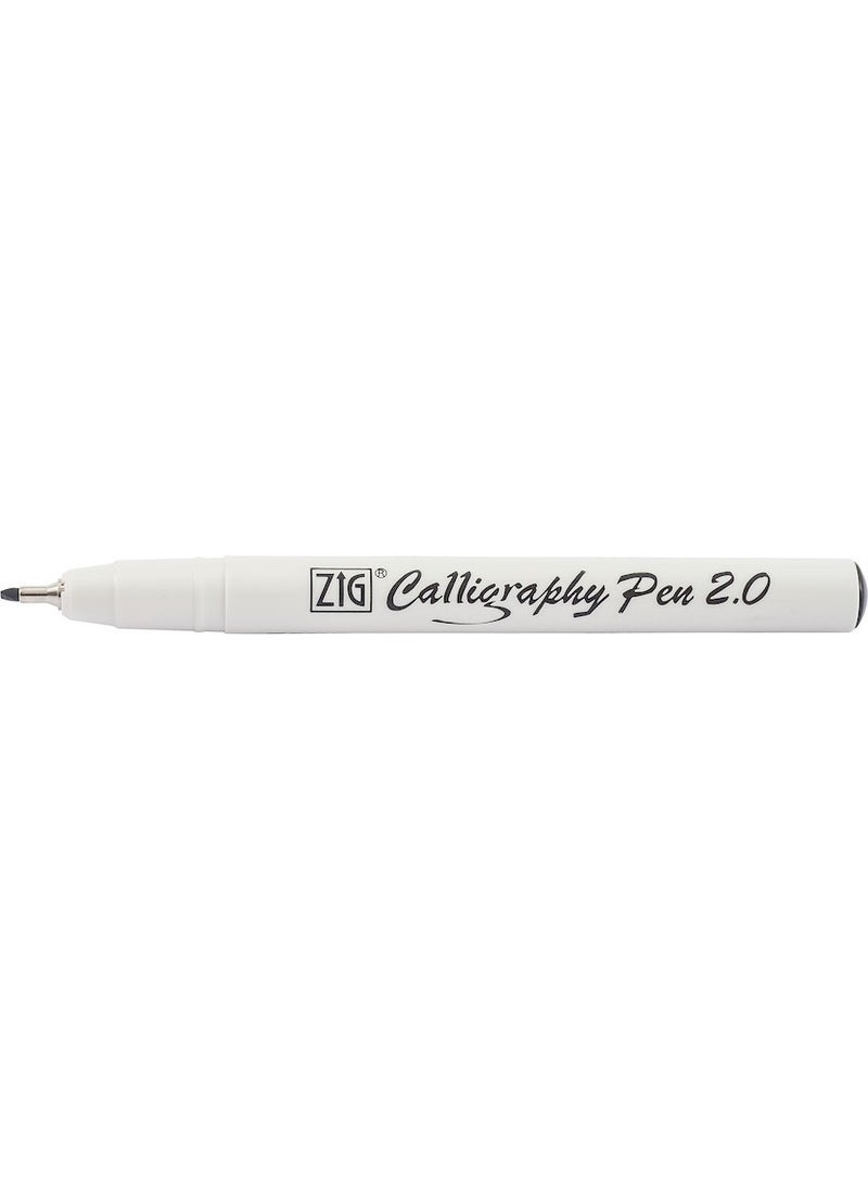 Zig - Calligraphy Pen 2.0Mm Pc-210 Black - Image 1