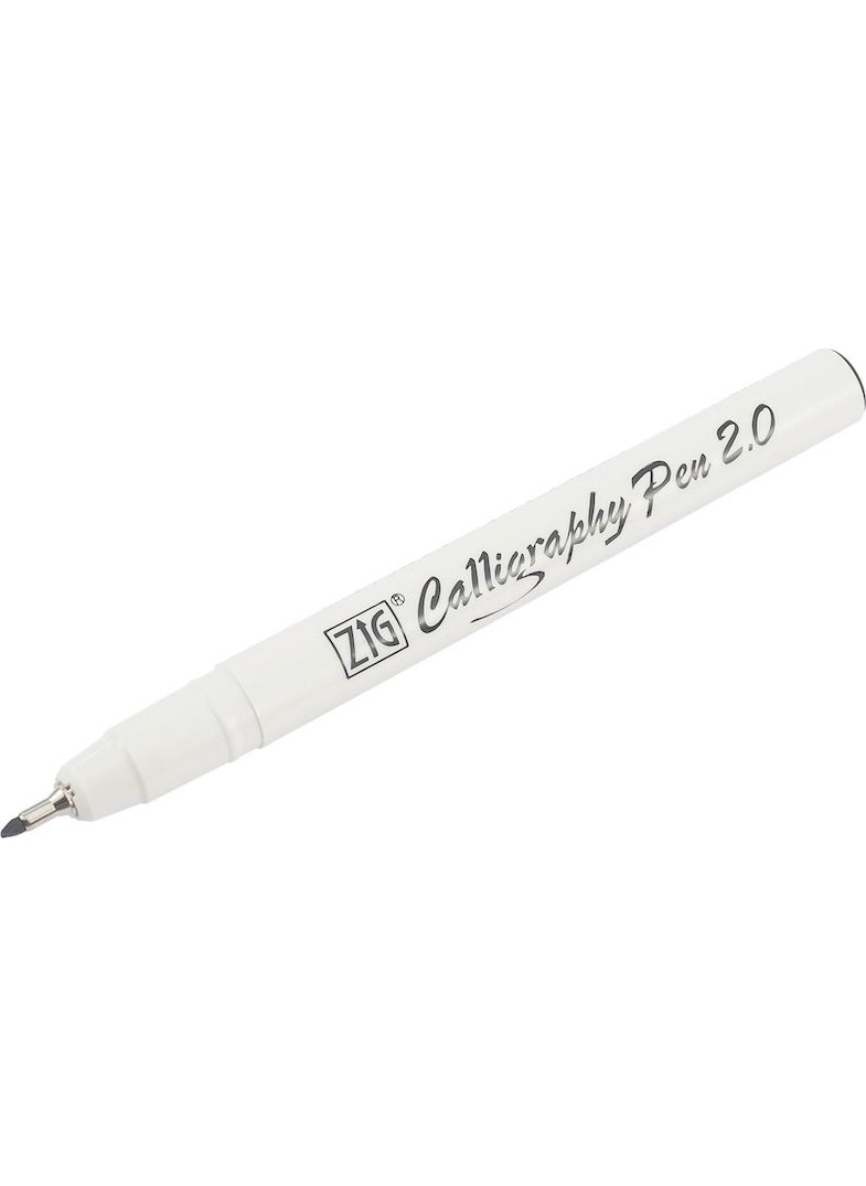 Zig - Calligraphy Pen 2.0Mm Pc-210 Black - Image 1