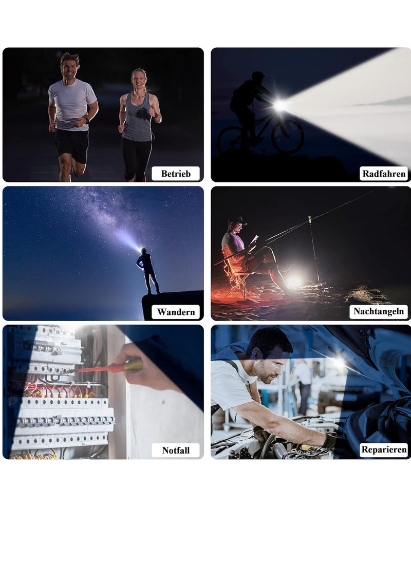 بامير - مصباح يدوي LED قابل لإعادة الشحن، مصباح LED بسلسلة مفاتيح ساطعة 1000 لومن، مصباح فلاش صغير COB مع 3 أوضاع إضاءة، مصباح جيب محمول مع دعامة قابلة للطي، وفتاحة زجاجات، وقاعدة مغناطيسية للمشي - Image 1