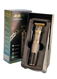 R.VIHAN Professional Hair Clipper RV-955C | Rechargeable Cordless Hair & Beard Trimmer for Men | USB Charging Grooming Kit with 3 Attachment Combs, Portable Electric Shaver for Home & Barber Use, Ergonomic Design  - Image 2
