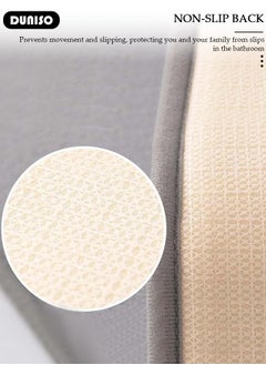 DUNISO Bathroom Rugs Sets 3 Piece, Absorbent Ultra Soft Memory Foam Bathroom Rug, Non Slip and Machine Washable Bath Mats, Dry Toilet Mat Sets, Comfortable Floor Carpet for Bathroom Floor, Showe & Tub  - Image 2