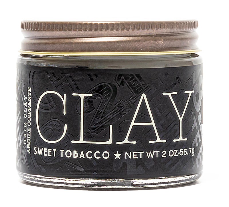 18.21 Man Made Hair Styling Product, 2oz. Original Sweet Tobacco Scent in Clay with Matte Finish - Image 1