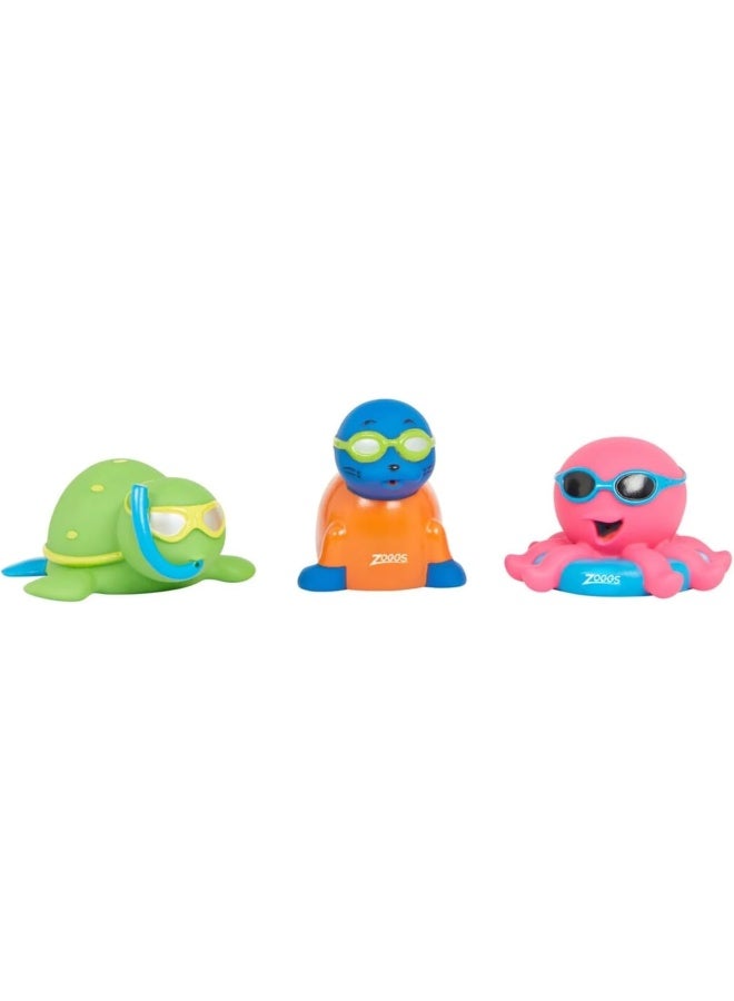 ZOGGS Little Squirts Toys 3-Pieces, Multicolor - Image 1