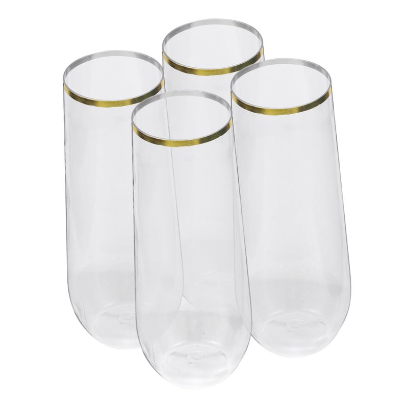 Shatterproof Plastic Wine Glasses Set Of 5 Unbreakable Reusable Cups For Parties Events Home Use - Image 2