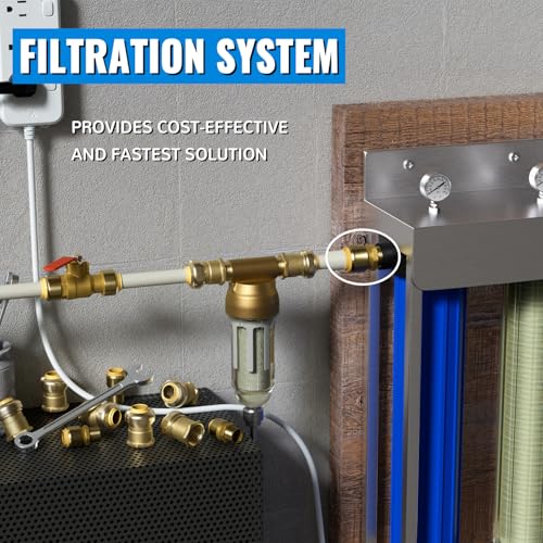 SUNGATOR 6-Pack Male Adapter, 3/4 Inch by 3/4 Inch Straight Connector Plumbing Fitting, Push Fit PEX Fittings with Disconnect Clip, Push-to-Connect Copper, CPVC, No Lead Brass Pipe Fittings - Image 4