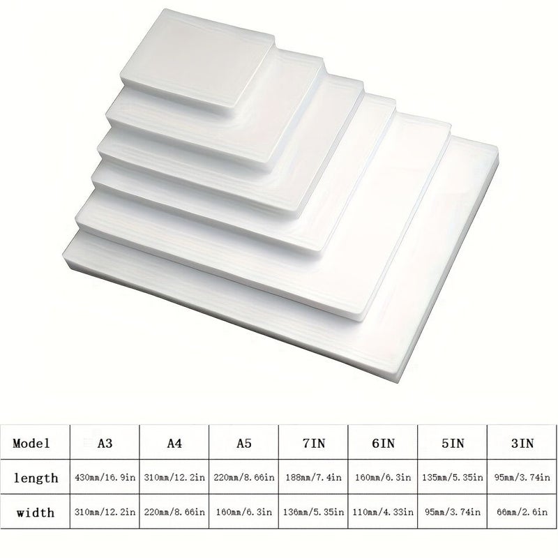 A4 Size 2 Mil Thick Clear Laminating Film 100 Sheets For Photo Card Letter Note Card ID Card And Business Card Laminating Protection Compatible With Laminating Machine - Image 2
