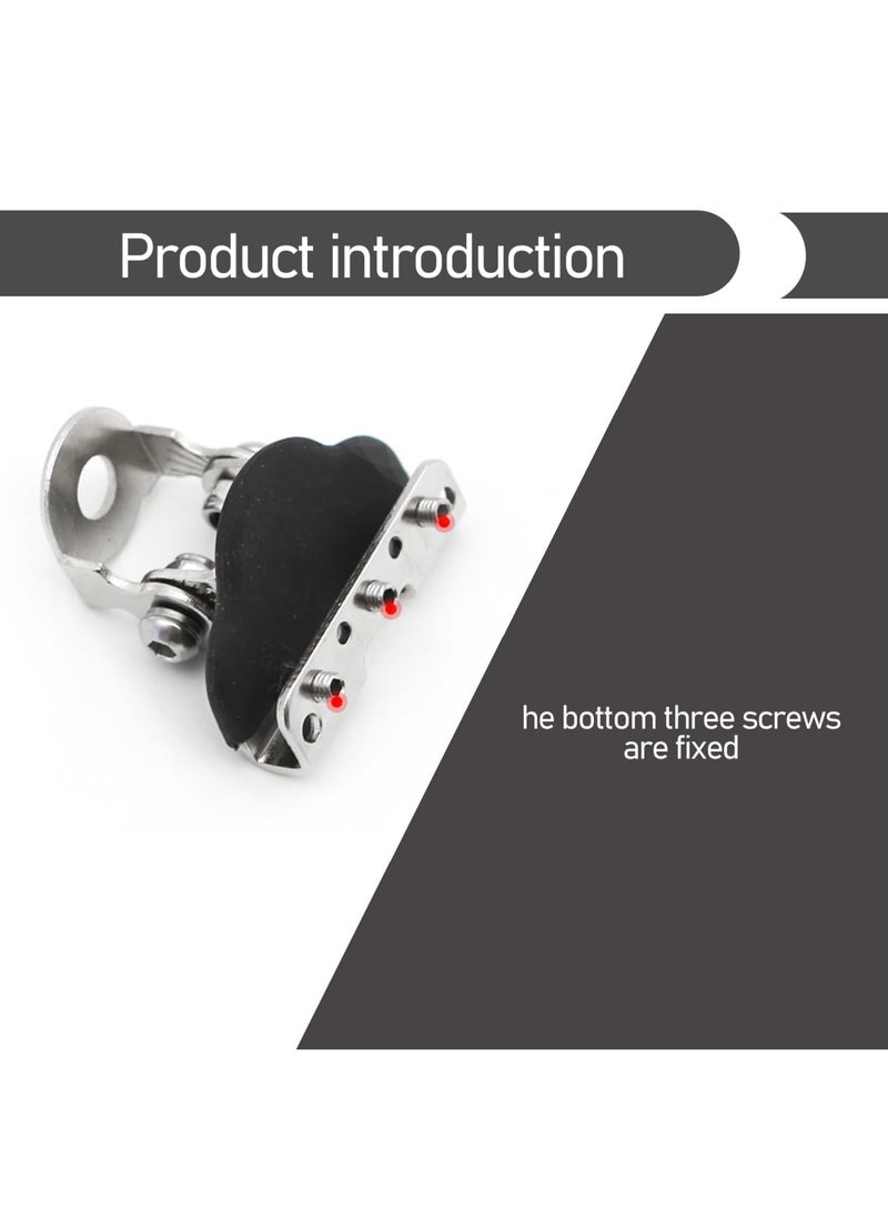 SYOSI LED Light Base Mounting Bracket - 2 PCS Universal Adjustable Pillar Hood Led Work Light Mount Bracket, Angle-Adjustable Shock-Absorbing Hood Spotlight Non-Destructive Bracket for Most Models(Silver) - Image 5