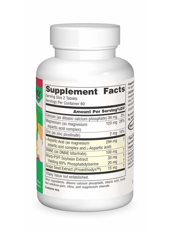Source Naturals Attentive Child - Healthy Cognitive Nutrients for Active Children - Improved Focus & Attention with DMAE, Magnesium, Zinc & Grape Seed Extract - 120 Tablets - Image 3