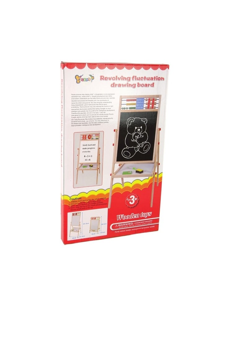 Factory Price لوحة رسم خشبية دوارة مع ملحقات الرسم - Image 5