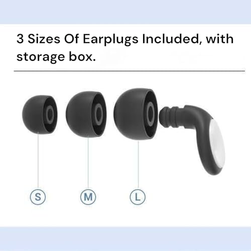 COZY nose - Reusable Noise-Reducing Ear Plugs | Ultra-Soft Silicone Earplugs for Sleep, Travel, Work, Study & Concerts | Noise Cancelling, Comfortable Fit with 6 Ear Tips & Carry Case – Black - Image 5