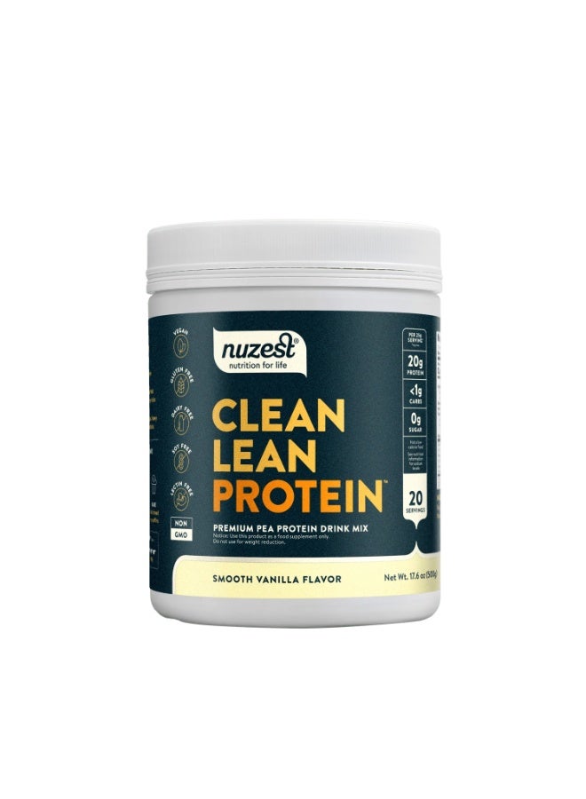 Nuzest Clean Lean Protein, Smooth Vanilla, 500gram, 20 Servings - Image 1