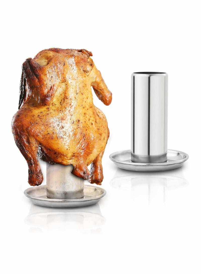 Can Chicken Holder for Grill Oven, Chicken Throne Whole Chicken Roaster With Canister - Image 1