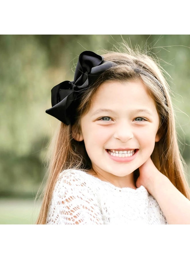 DeD 16 Pack Hair Bows Plastic Hair Headband Grosgrain Ribbon Headbands Hair Hoops Hair Accessories for Baby Girls Kid - Image 5