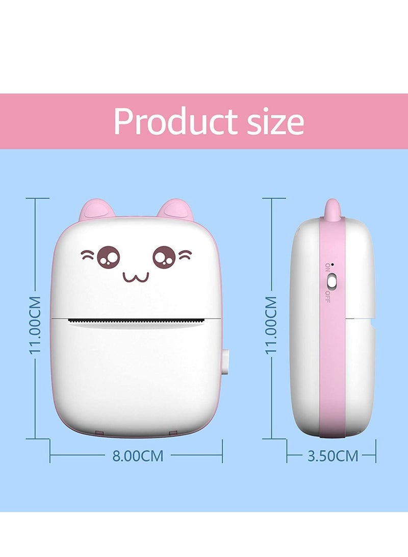 Portable Mini Pocket Printer BT Thermal Printer with Thermal Printing Paper USB Cable for Note Photo Web Document Printing - Image 4