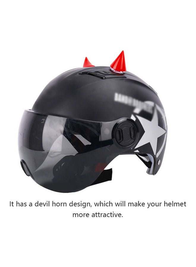 NIBEMINENT Motorcycle Helmet Decoration Headwear Horn 5.00x3.00x4.00cm - Image 3