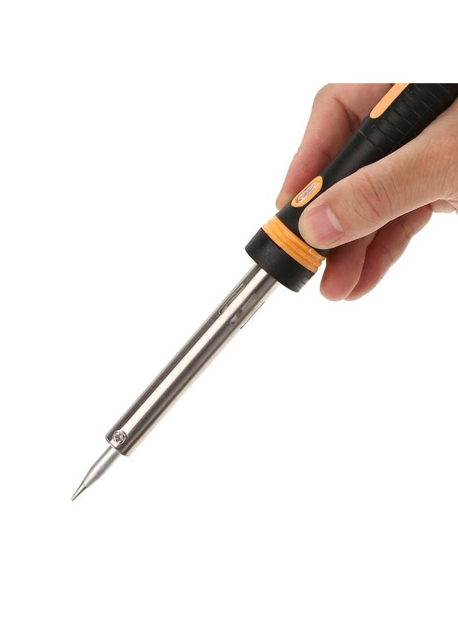 ABC Electric Soldering Iron 60W , for repairing electronic and home appliances, soldering wires and microelectronic circuits, precise tip ideal for small and complex areas, comfortable heat-resistant handle for easy grip and use - Image 2