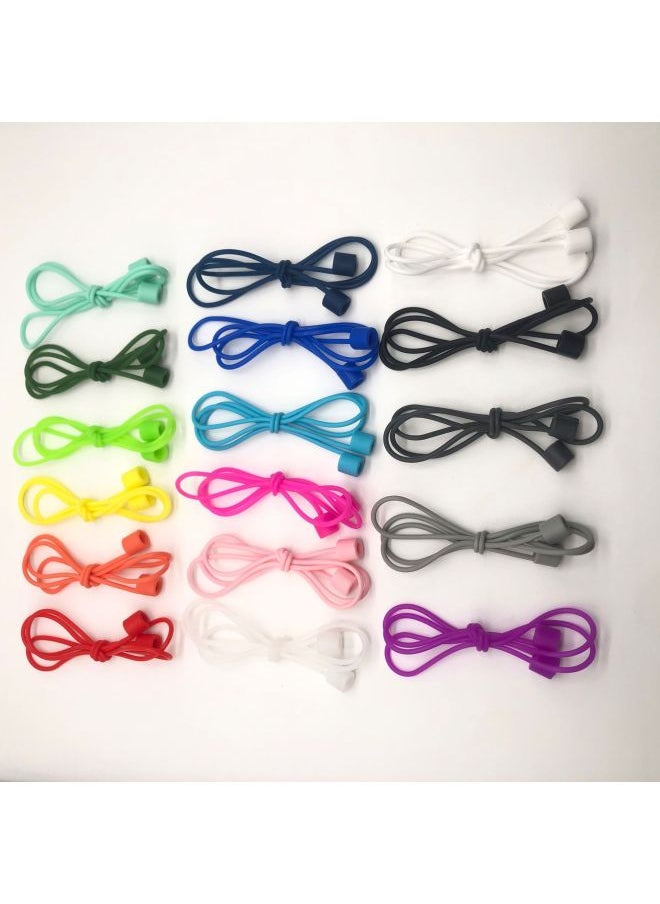 Generic - Suitable For Airpods Silicone Anti-lost Rope Apple Pro123 Generation Wireless Bluetooth Headset Magnetic Anti-lost Lanyard-Color:55cm Bare Rope Without Packaging-Model:Sakura Powder - Image 1