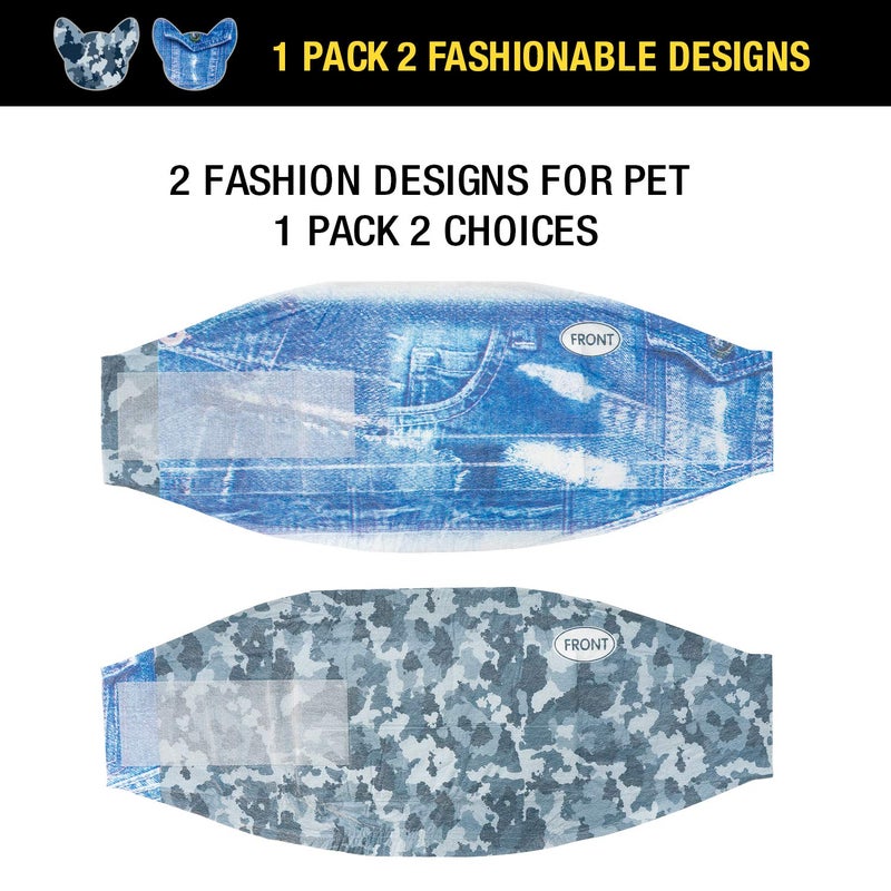 Dono Disposable Male Dog Wraps, Wider Doggie Puppy Diapers 48 Count Male Belly Bands, Super Absorbent, Leak-Proof Fit, Excitable Urination, Incontinence (M) - Image 2