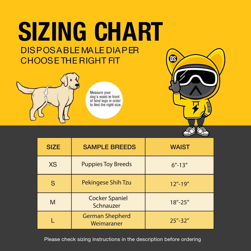 Dono Disposable Male Dog Wraps, Wider Doggie Puppy Diapers 48 Count Male Belly Bands, Super Absorbent, Leak-Proof Fit, Excitable Urination, Incontinence (M) - Image 5