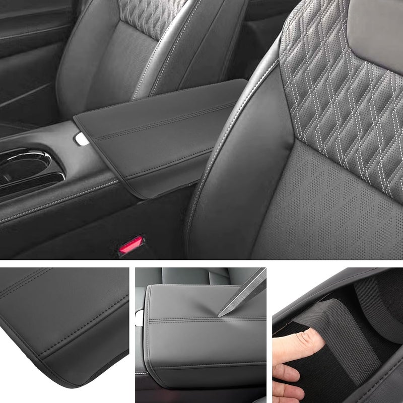 SXCY for 2025 2026 Nissan Murano Armrest Cover for 2025 2026 Nissan Murano Accessories 2025 2026 Murano Center Console Cover 2025 2026 Murano Middle Console Cover (Thin Cover with Black Line) - Image 3