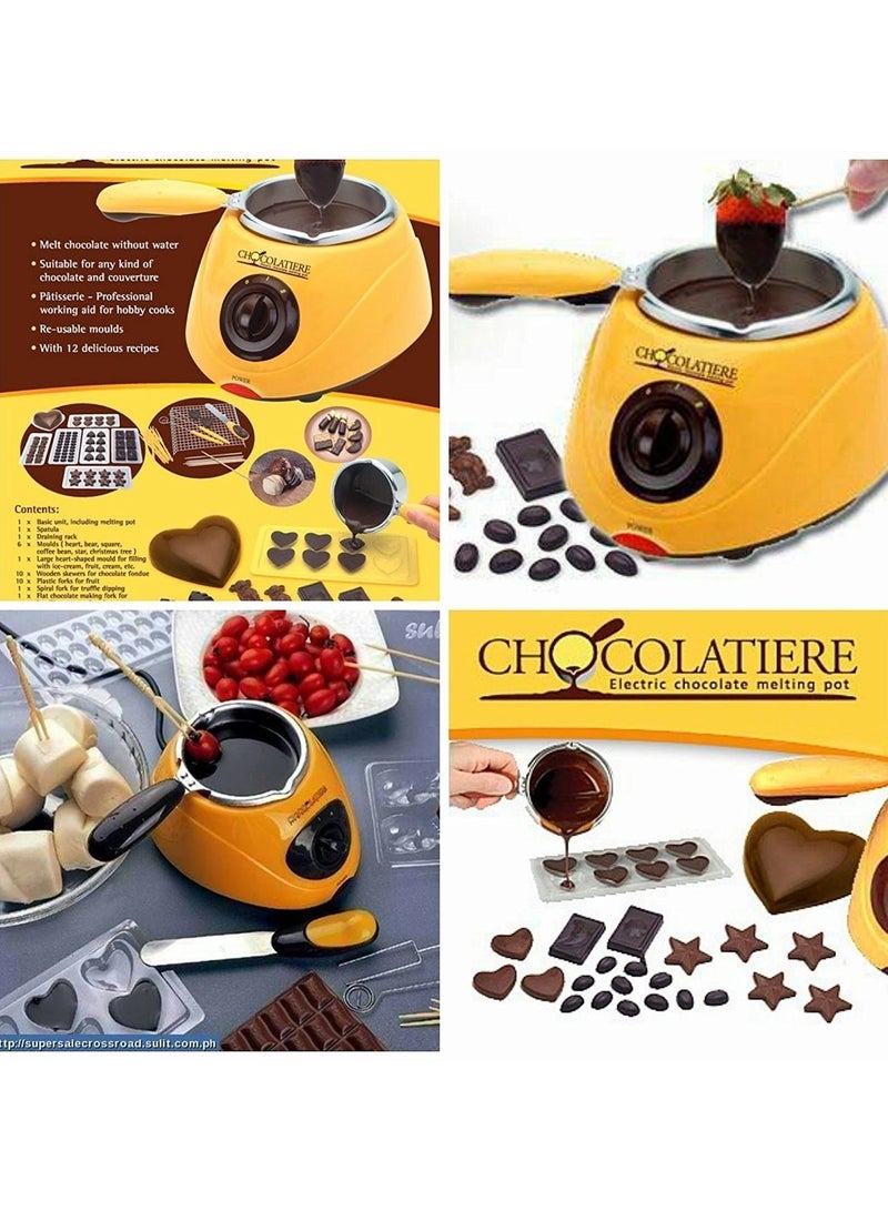 Chocolatier وعاء ذوبان الشوكولاتة، آلة فوندو تسخين الشوكولاتة، جهاز ذوبان الشوكولاتة الكهربائي، آلة الشوكولاتة للشوكولاتة والجبن، أدوات مطبخ DIY - Image 4