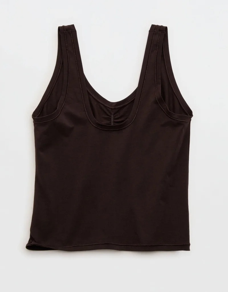 Aerie  SMOOTHEZ Cotton Blend Ruched Tank Top for Women | Best Price UAE