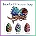 utosday Easter Eggs Filled with Dinosaur Toys 3D Printed Animals Mystery Crystal Dragon Egg with Articulated Tyrannosaurus Rex Easter Basket Stuffers Fidget Toy for Adults Kids - Image 4