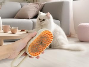 PAGHADI Dog & Cat Hair Remover Lint Brush Soft Bristle Cat Brush for Long and Short Hair, Self-Cleaning Cat Fur Remover - Image 2
