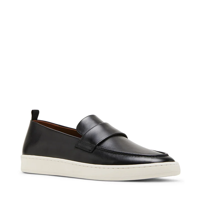 STEVE MADDEN Hannson Black Men's Loafers