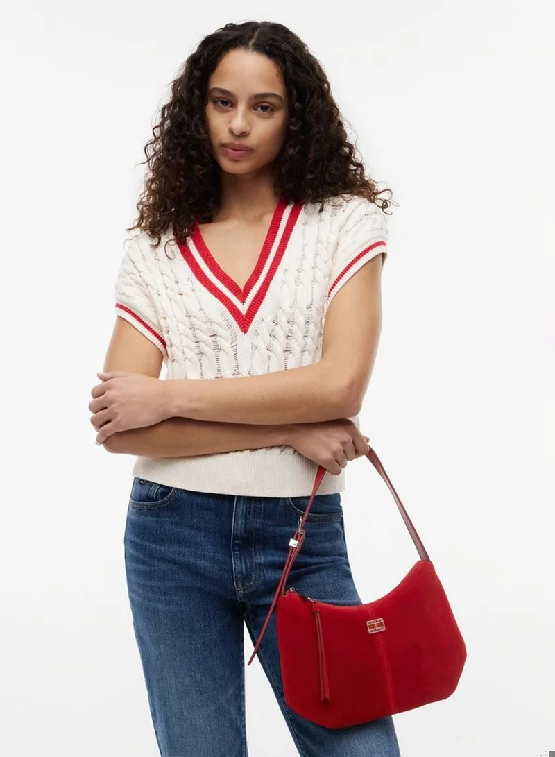 Tommy Jeans Suede Slouch Shoulder Bag