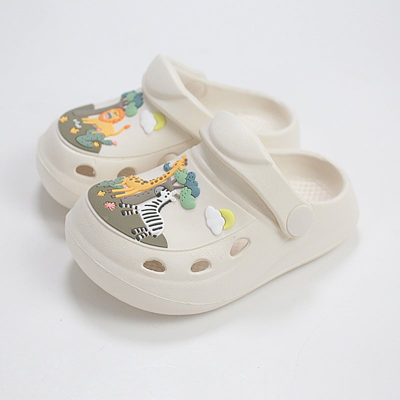 Girls' Toe Slippers Children'S Summer Cute Baby'S Cartoon Soft Sole Cave Shoes Large Children'S Sandals - Image 1