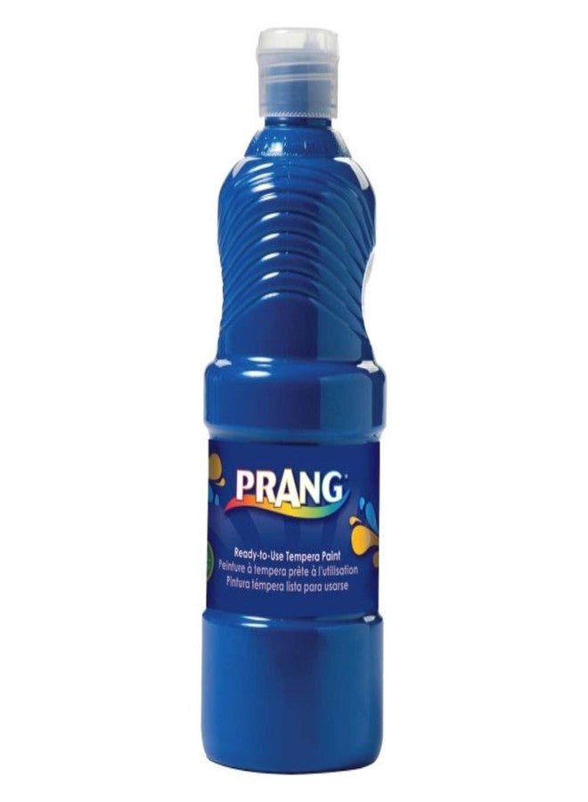 PRANG Paint for Kids Tempera Washable Ready to Use Nontoxic Safe 8 oz Single Easy Pour Bottle (Blue) - Image 1