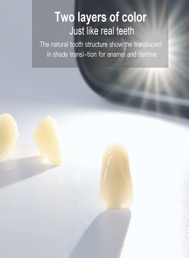 JMU مجموعة JMU 28 قطعة أسنان طقم أسنان أكريليك راتنج ظل A1 T6 أسنان صناعية مزيفة - Image 4