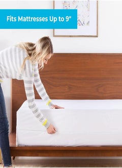 LINENSPA Linenspa Zippered Mattress Encasement - Waterproof & Bed Bug Proof - Premium Noiseless & Absorbent Cover - Cal King, White  - Image 3