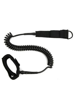 Thoraya Black Elastic Water Sports Foot Rope Surfing Paddle Board Safety Ankle Spring Traction Strapblack  - Image 3